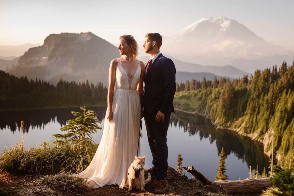 Elopement photographers on their own elopement.