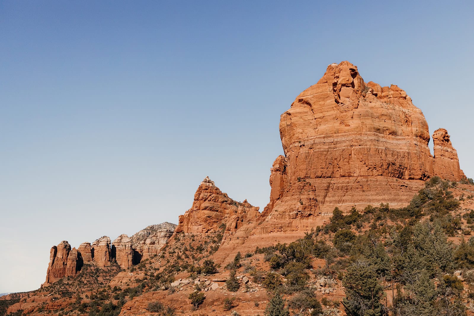 Mid day image of Sedona AZ landscape