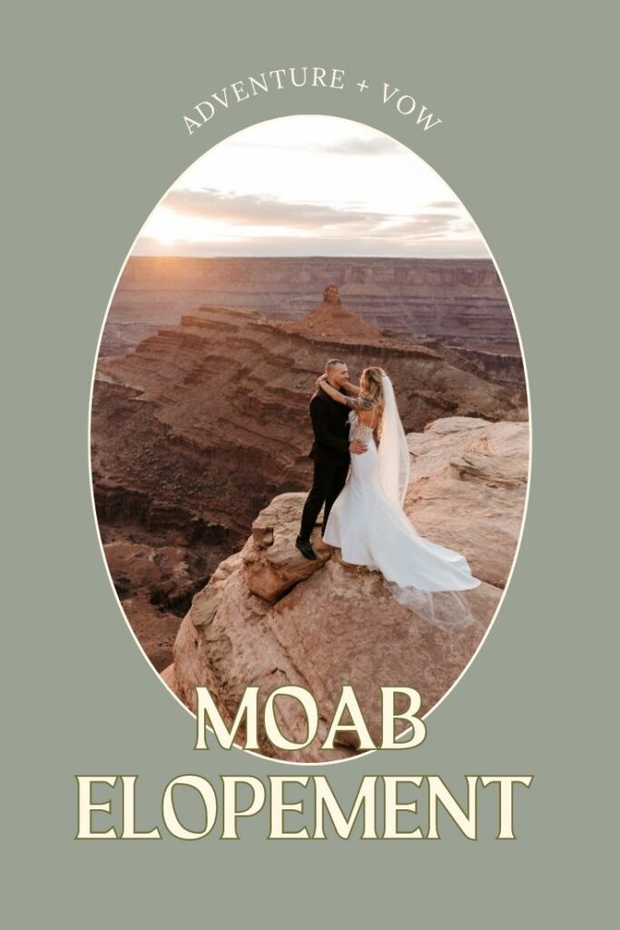 Moab elopement story image in Utah.