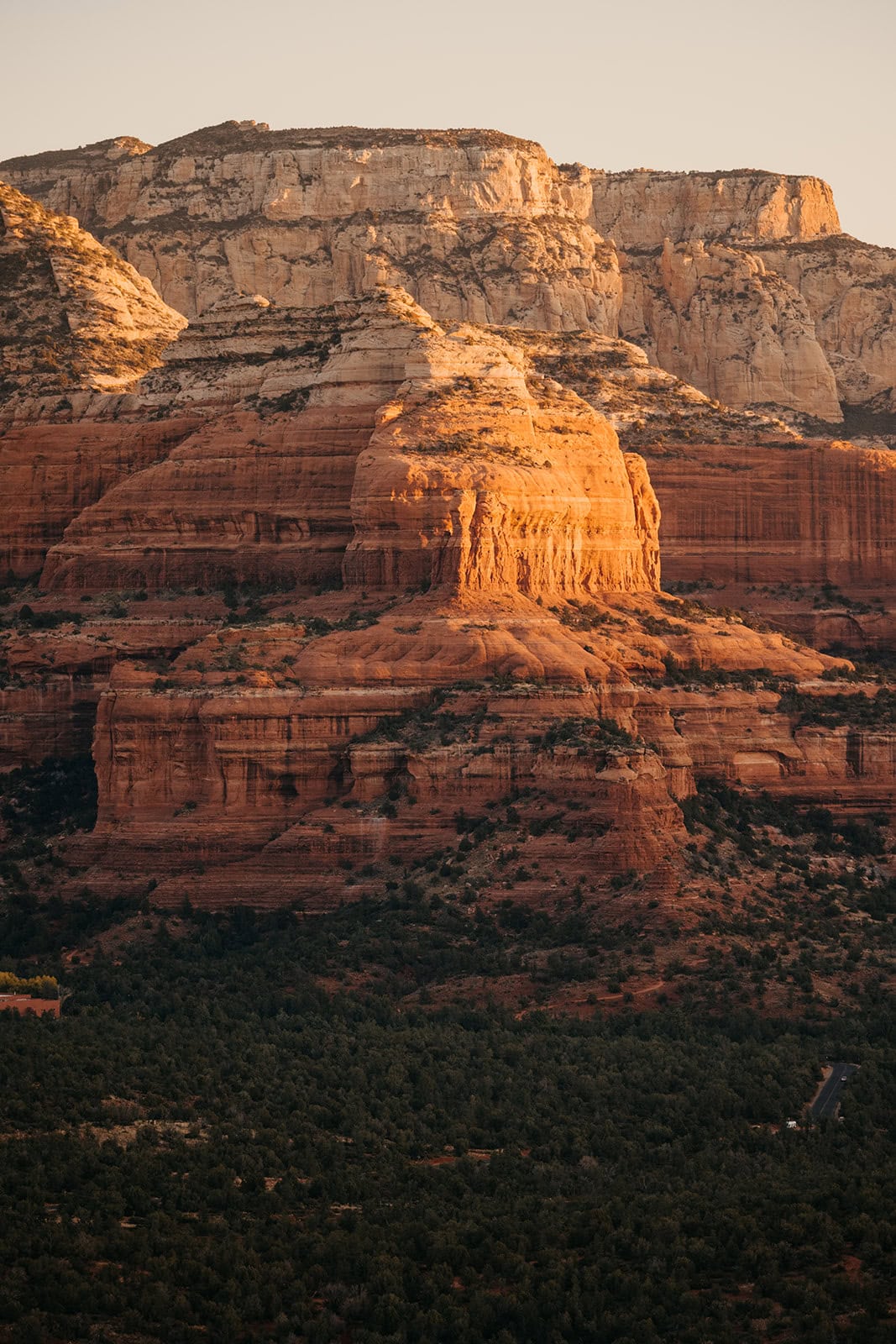 Sunrise light over Sedona AZ